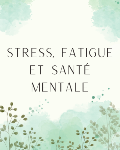 Phytothérapie et santé mentale